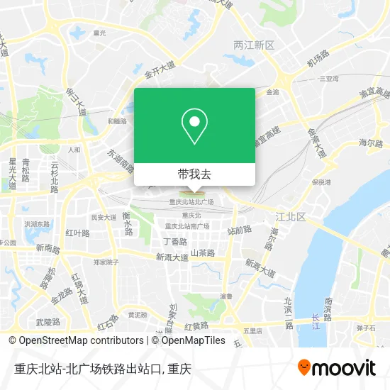 重庆北站-北广场铁路出站口地图