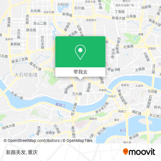 新颜美发地图