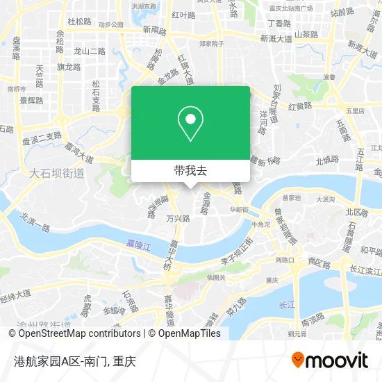 港航家园A区-南门地图