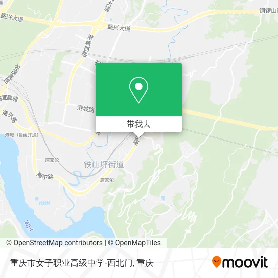 重庆市女子职业高级中学-西北门地图