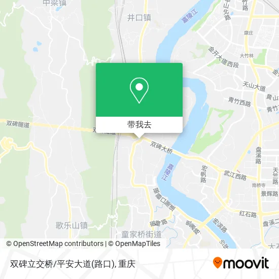 双碑立交桥/平安大道(路口)地图