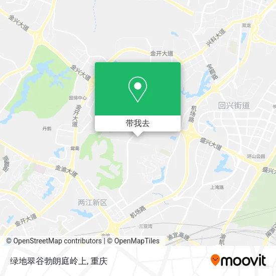 绿地翠谷勃朗庭岭上地图