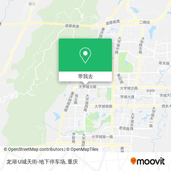 龙湖·U城天街-地下停车场地图