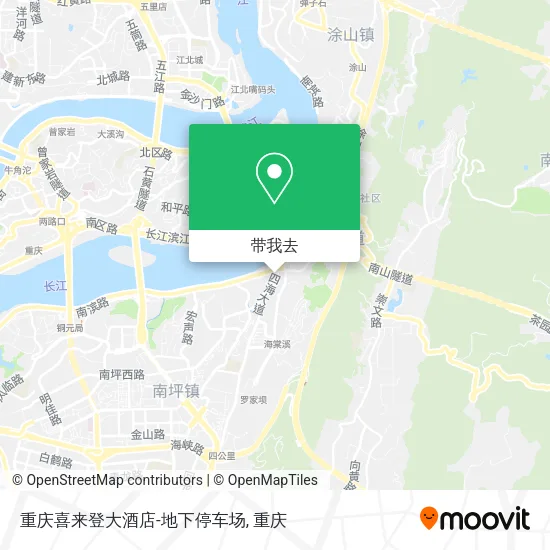 重庆喜来登大酒店-地下停车场地图
