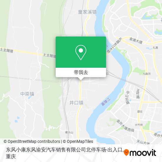 东风小康东风渝安汽车销售有限公司北停车场-出入口地图
