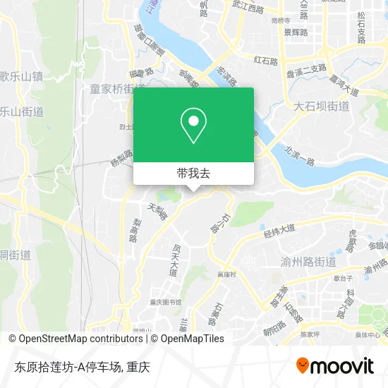 东原拾莲坊-A停车场地图