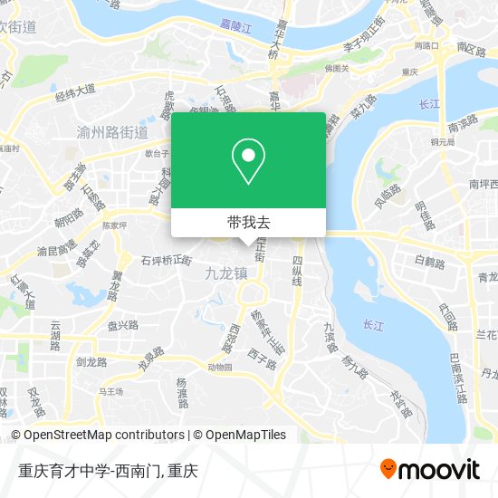 重庆育才中学-西南门地图