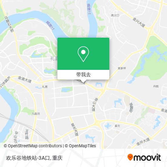 欢乐谷地铁站-3A口地图