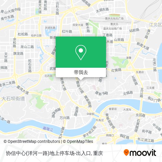 协信中心(洋河一路)地上停车场-出入口地图