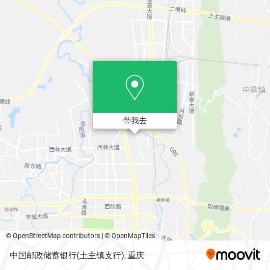 中国邮政储蓄银行(土主镇支行)地图
