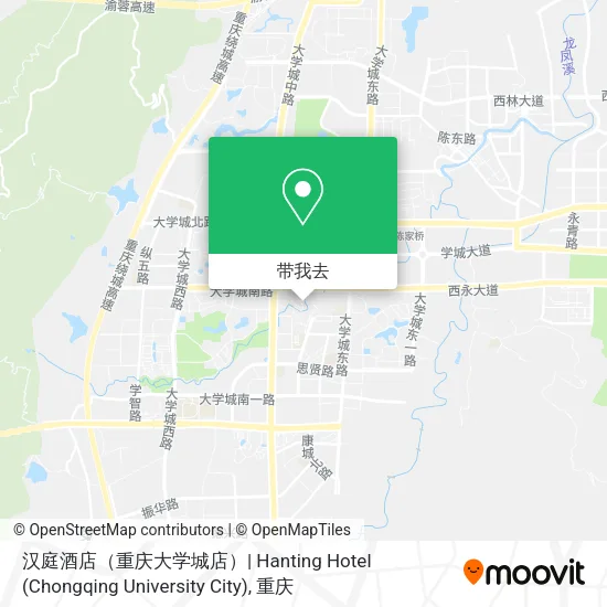 汉庭酒店（重庆大学城店）| Hanting Hotel (Chongqing University City)地图