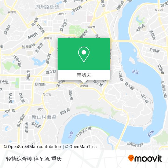 轻轨综合楼-停车场地图