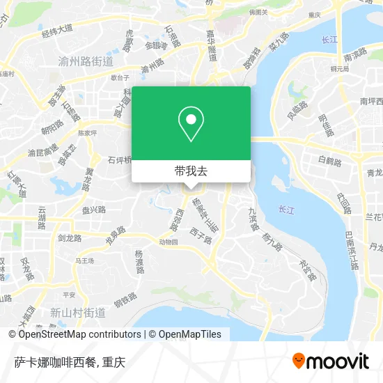 萨卡娜咖啡西餐地图