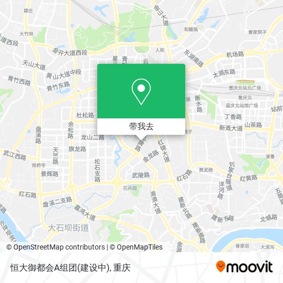 恒大御都会A组团(建设中)地图
