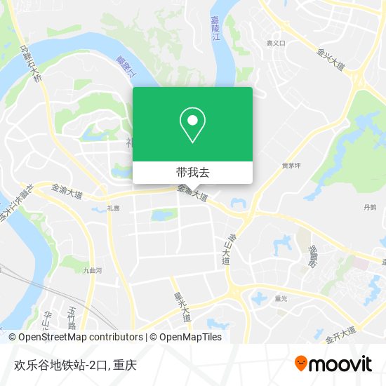 欢乐谷地铁站-2口地图
