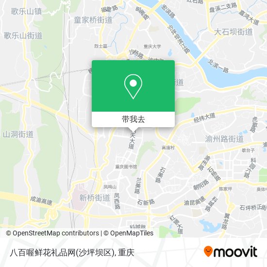 八百喔鲜花礼品网(沙坪坝区)地图