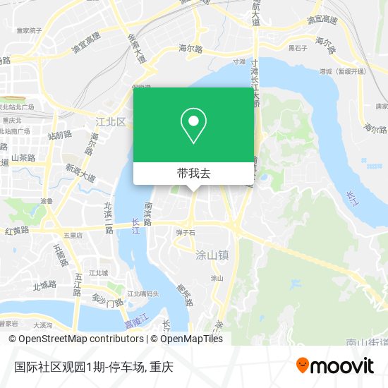国际社区观园1期-停车场地图