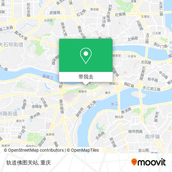 轨道佛图关站地图