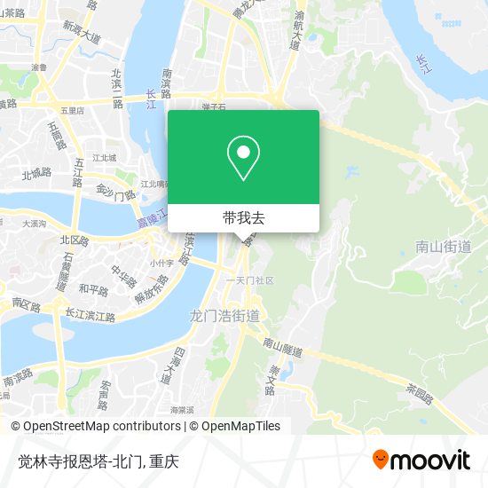 觉林寺报恩塔-北门地图