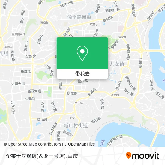 华莱士汉堡店(盘龙一号店)地图