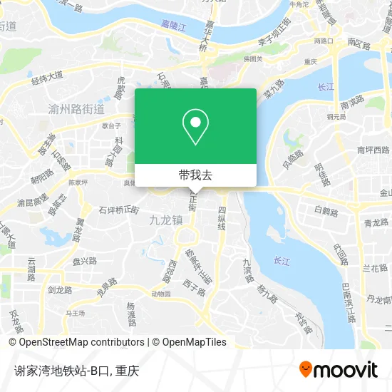 谢家湾地铁站-B口地图
