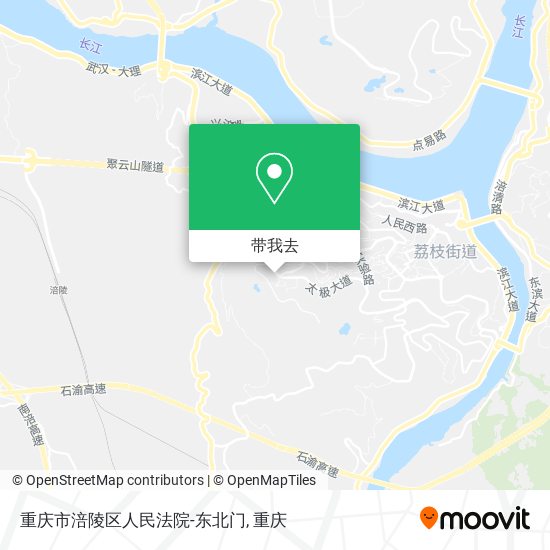 重庆市涪陵区人民法院-东北门地图
