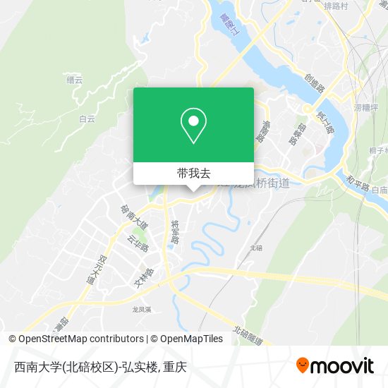 西南大学(北碚校区)-弘实楼地图