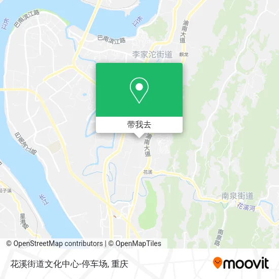 花溪街道文化中心-停车场地图