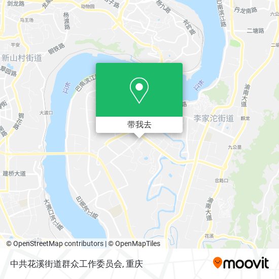 中共花溪街道群众工作委员会地图