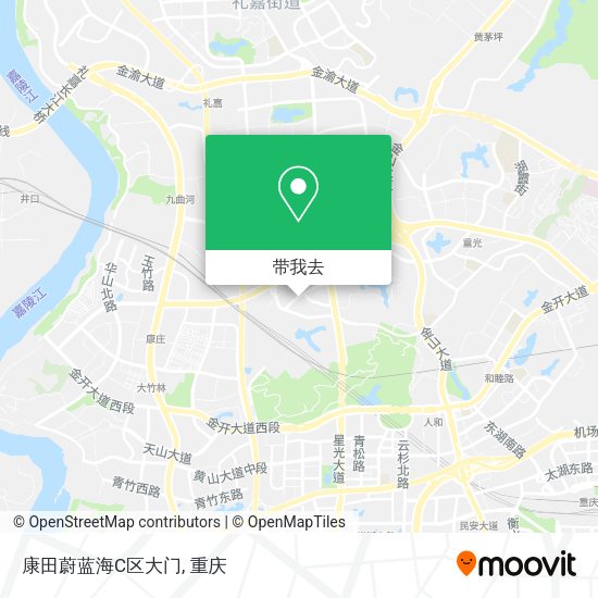 康田蔚蓝海C区大门地图