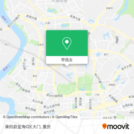 康田蔚蓝海C区大门地图