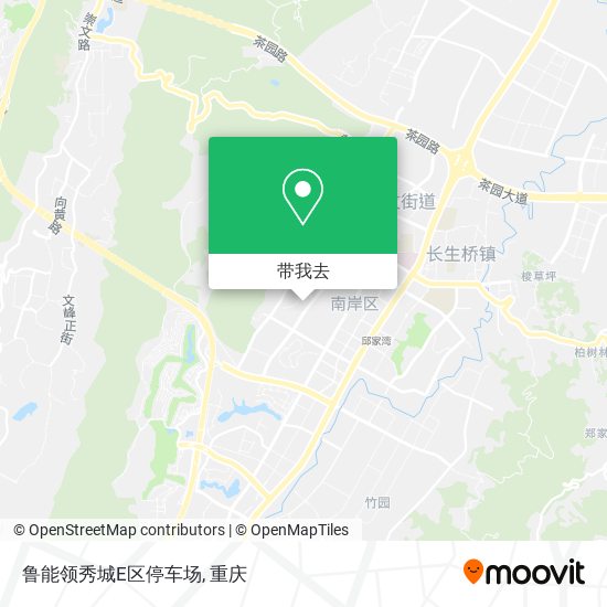 鲁能领秀城E区停车场地图