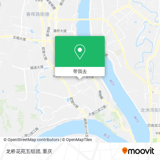 龙桥花苑五组团地图