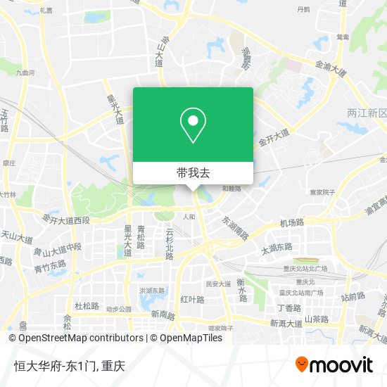 恒大华府-东1门地图