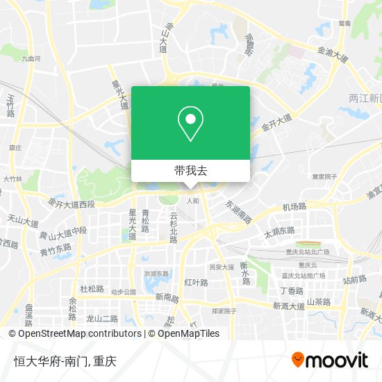恒大华府-南门地图