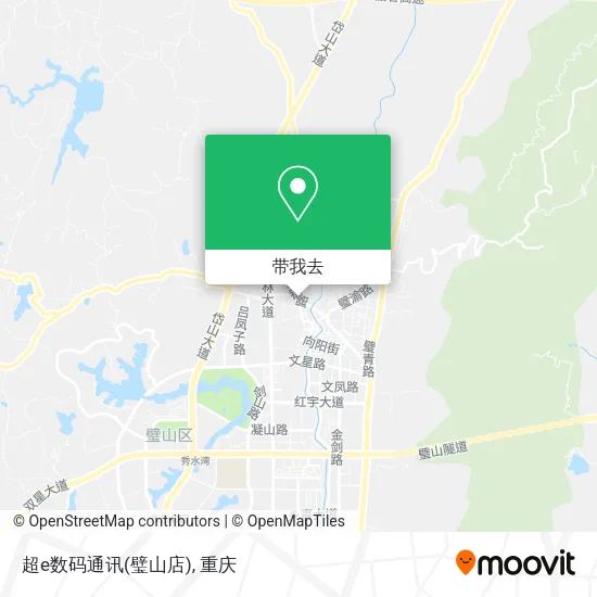 超e数码通讯(璧山店)地图