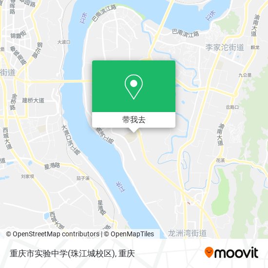 重庆市实验中学(珠江城校区)地图