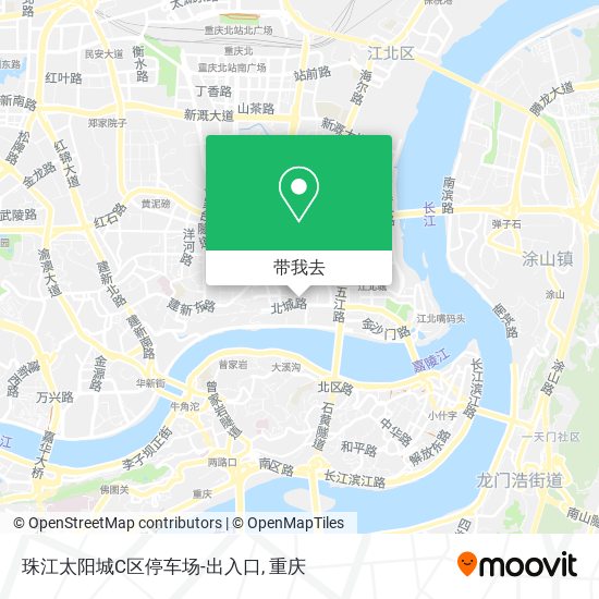 珠江太阳城C区停车场-出入口地图
