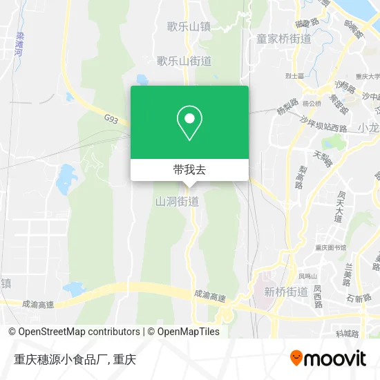 重庆穗源小食品厂地图