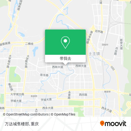 万达城售楼部地图