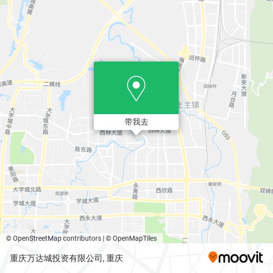 重庆万达城投资有限公司地图