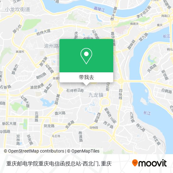 重庆邮电学院重庆电信函授总站-西北门地图