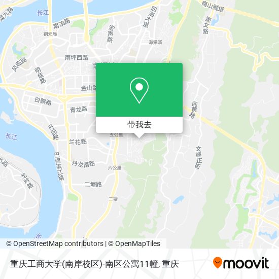 重庆工商大学(南岸校区)-南区公寓11幢地图