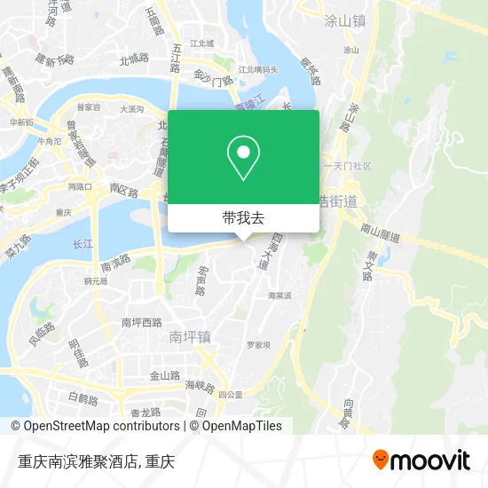重庆南滨雅聚酒店地图