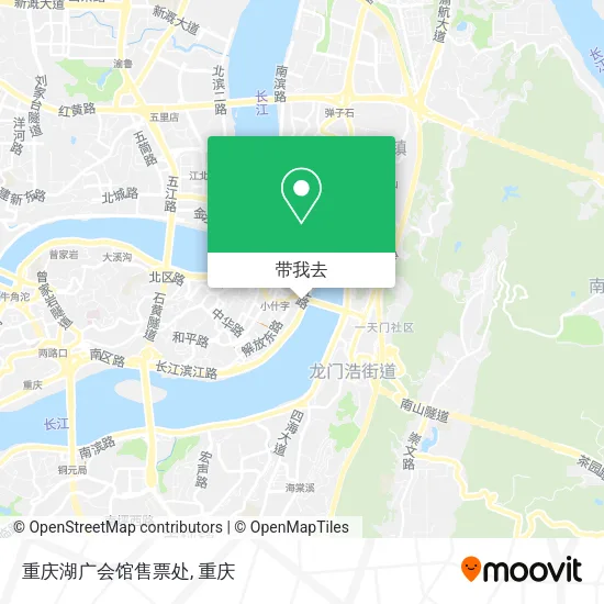 重庆湖广会馆售票处地图