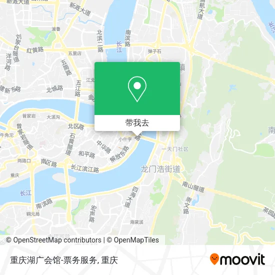 重庆湖广会馆-票务服务地图