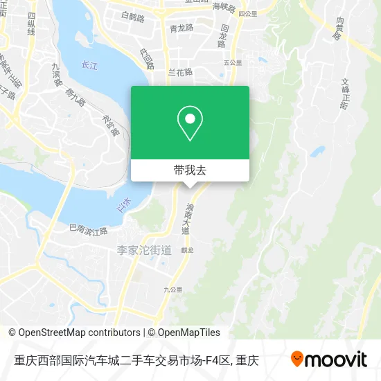 重庆西部国际汽车城二手车交易市场-F4区地图