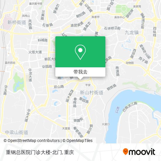 重钢总医院门诊大楼-北门地图