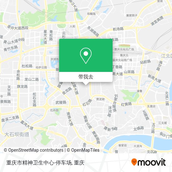 重庆市精神卫生中心-停车场地图