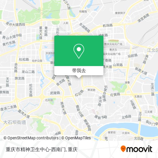 重庆市精神卫生中心-西南门地图